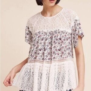 Blue Tassel x Anthropologie Sara Lace Blouse M